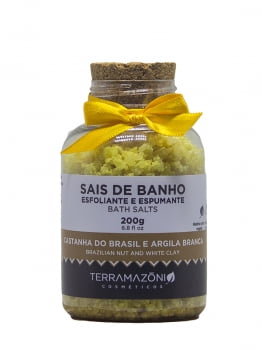 Sais de banho Castanha do Brasil e Argila Branca 200g